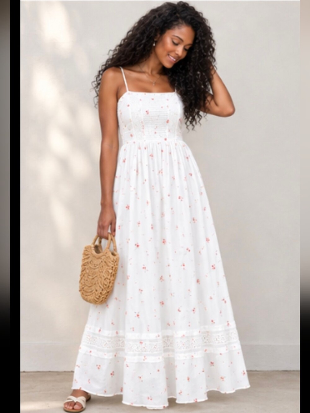 🌹 ABERCROMBIE Floral Cotton Maxi Dress 🌹